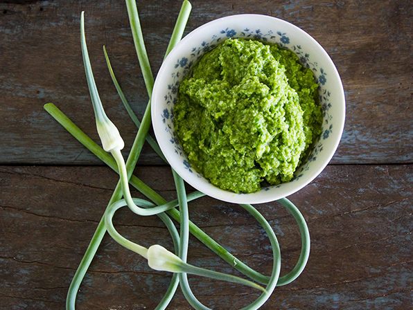 Garlic Scape Pesto